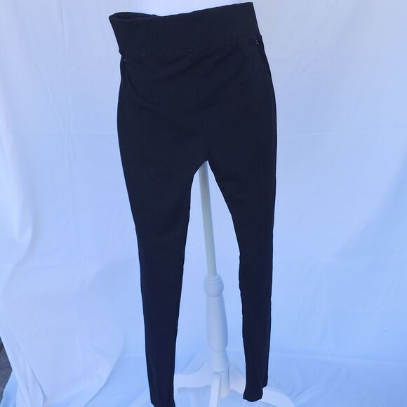 Black Dress Leggings with button front detailing  (M) - Picture 2 of 4
